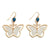 Butterfly Gemstone Earrings