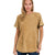 REG Zenana Camel Mineral Wash French Terry Top
