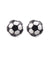 Soccer stud earrings
