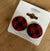 Red Buffalo Plaid Post Earrings