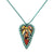 Virgin Mary Turquoise Heart Necklace