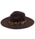 Brown leopard hat