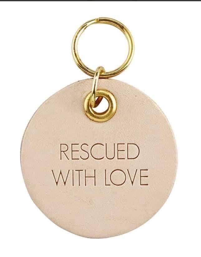 Rescued with Love Dog Tag